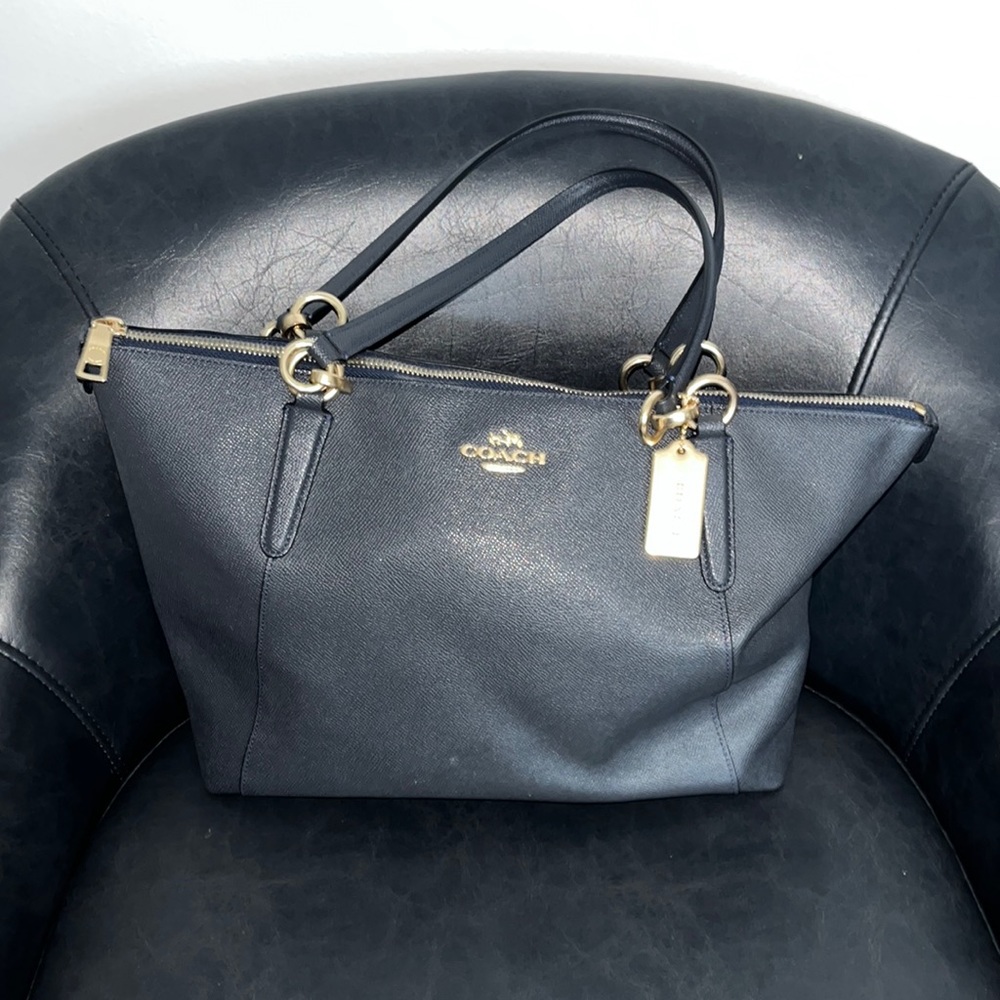 Coach Ava Tote Bag - Midnight Blue